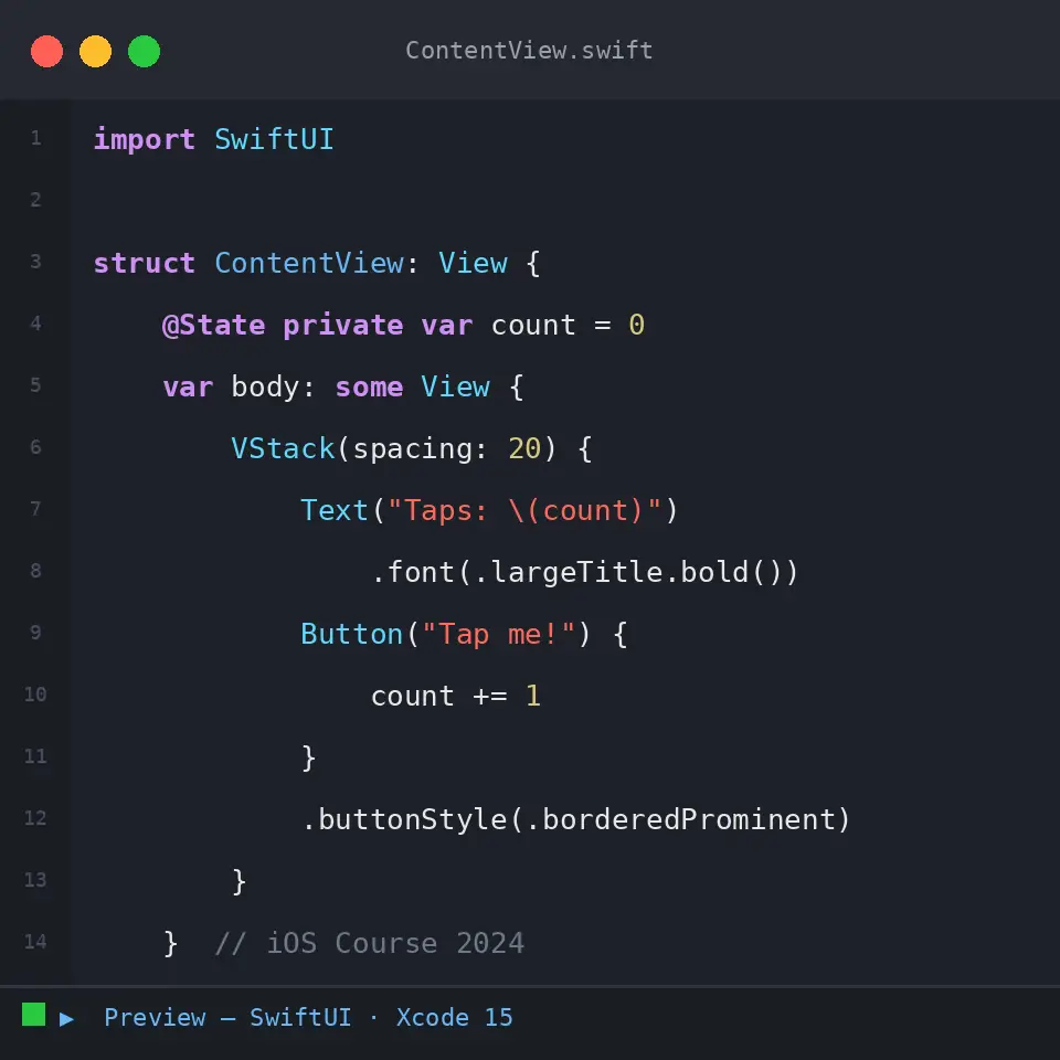 iOS Development Course – SwiftCraft Academy | Swift & SwiftUI